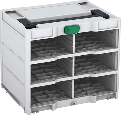 Systainer³ Rack/0 M 337, Light Grey with Anthracite lid handle and Signal Green catches