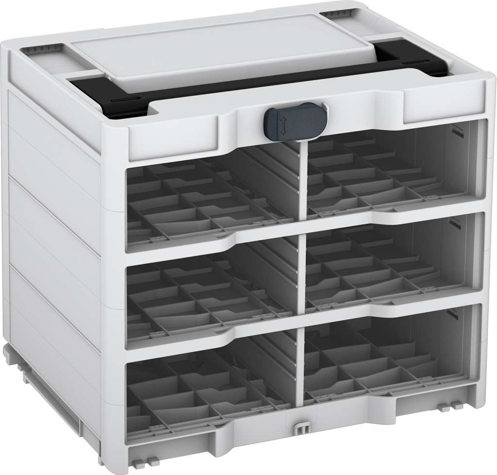Systainer³ Rack/0 M 337, Light Grey with Black lid handle and Anthracite catches