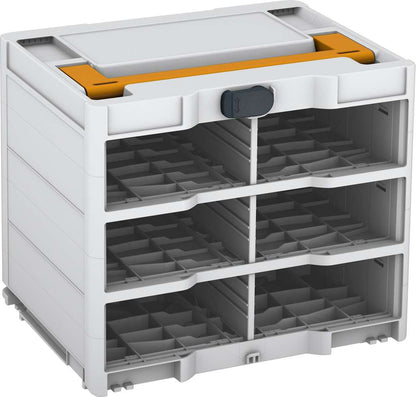 Systainer³ Rack/0 M 337, Light Grey with Daffodil Yellow lid handle and Anthracite catches