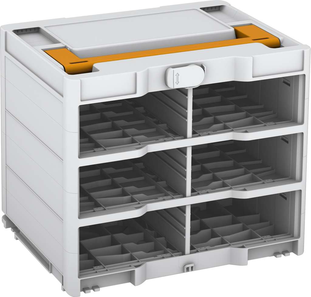 Systainer³ Rack/0 M 337, Light Grey with Daffodil Yellow lid handle