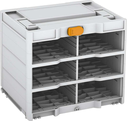 Systainer³ Rack/0 M 337, Light Grey with Daffodil Yellow catches