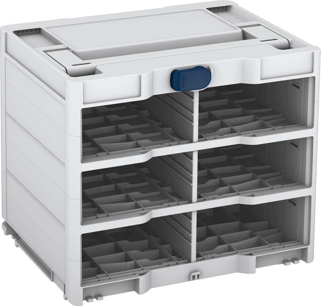 Systainer³ Rack/0 M 337, Light Grey with Sapphire Blue catches