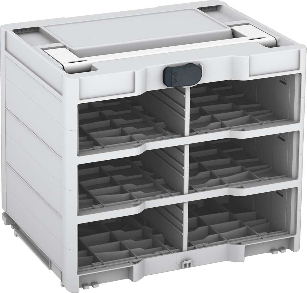 Systainer³ Rack/0 M 337, Light Grey with White lid handle and Anthracite catches