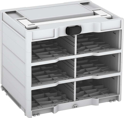 Systainer³ Rack/0 M 337, Light Grey with White lid handle and Black catches