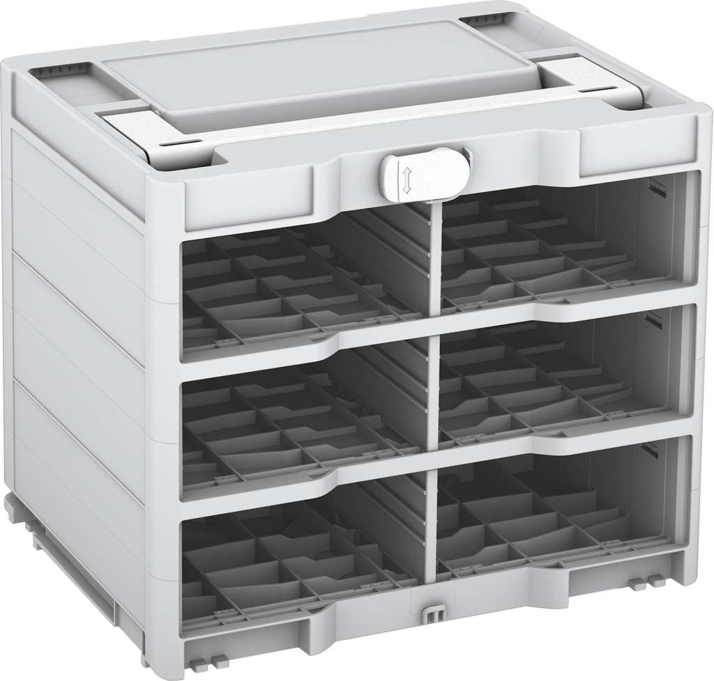 Systainer³ Rack/0 M 337, Light Grey with White lid handle and White catches