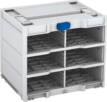 Systainer³ Rack/0 M 337, Light Grey with Signal Blue catches