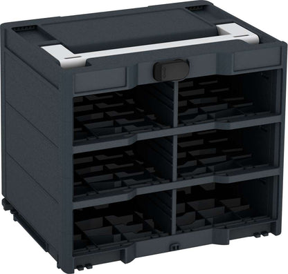 Systainer³ Rack/0 M 337, Anthracite with Light Grey lid handle and Black catches