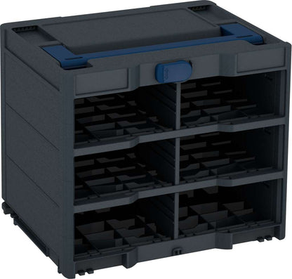 Systainer³ Rack/0 M 337, Anthracite with Sapphire Blue lid handle and Sapphire Blue catches