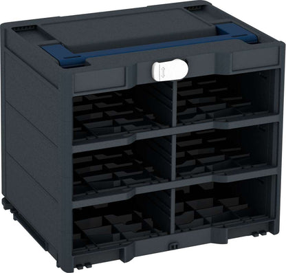Systainer³ Rack/0 M 337, Anthracite with Sapphire Blue lid handle and White catches