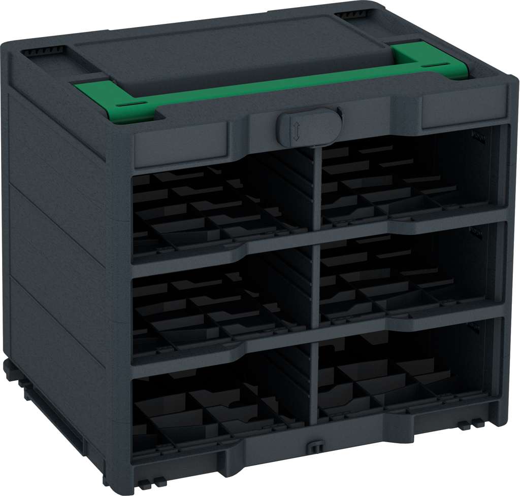 Systainer³ Rack/0 M 337, Anthracite with Signal Green lid handle