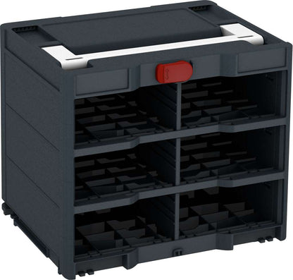 Systainer³ Rack/0 M 337, Anthracite with White lid handle and Carmine Red catches