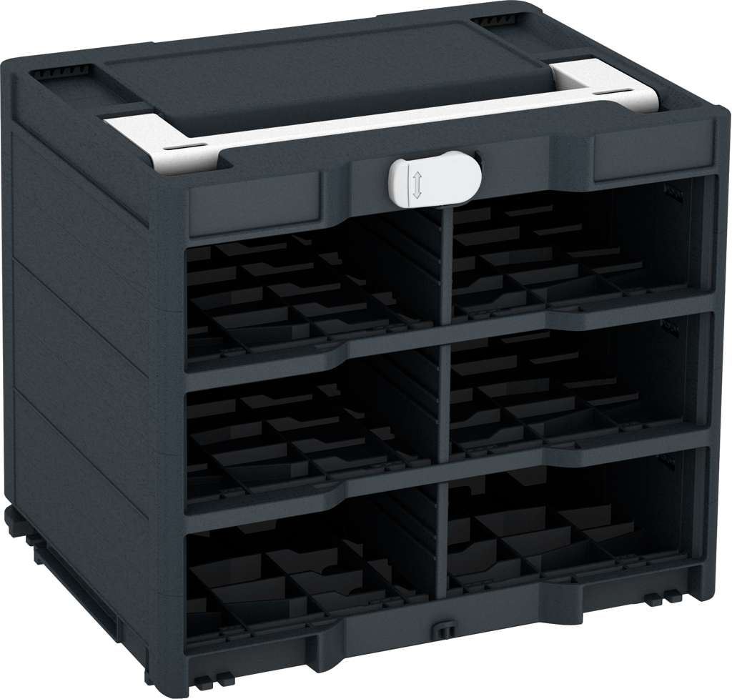 Systainer³ Rack/0 M 337, Anthracite with White lid handle and Light Grey catches