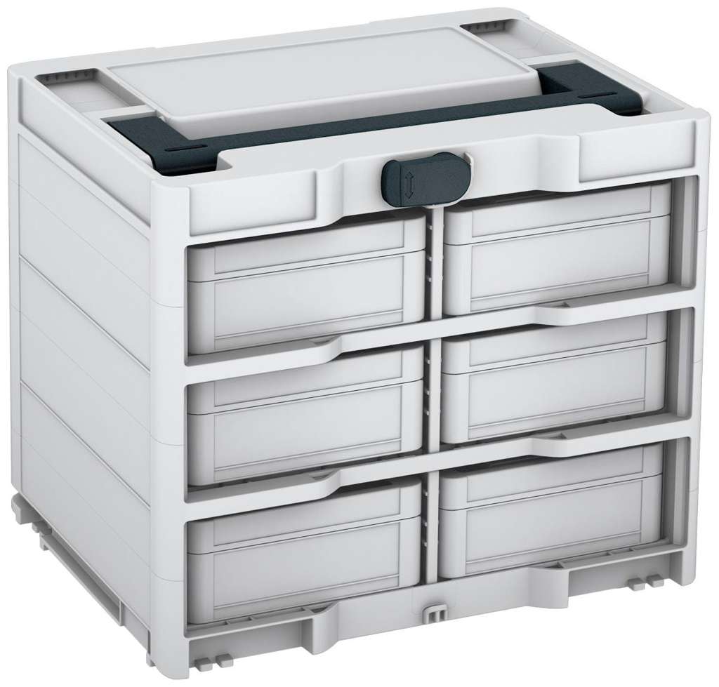 Systainer³ Rack/6 M 337, Light Grey with Anthracite lid handle and Anthracite catches
