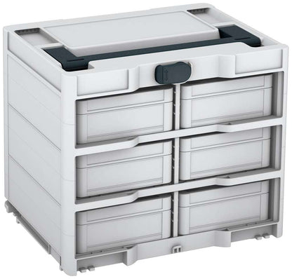 Systainer³ Rack/6 M 337, Light Grey with Anthracite lid handle and Anthracite catches