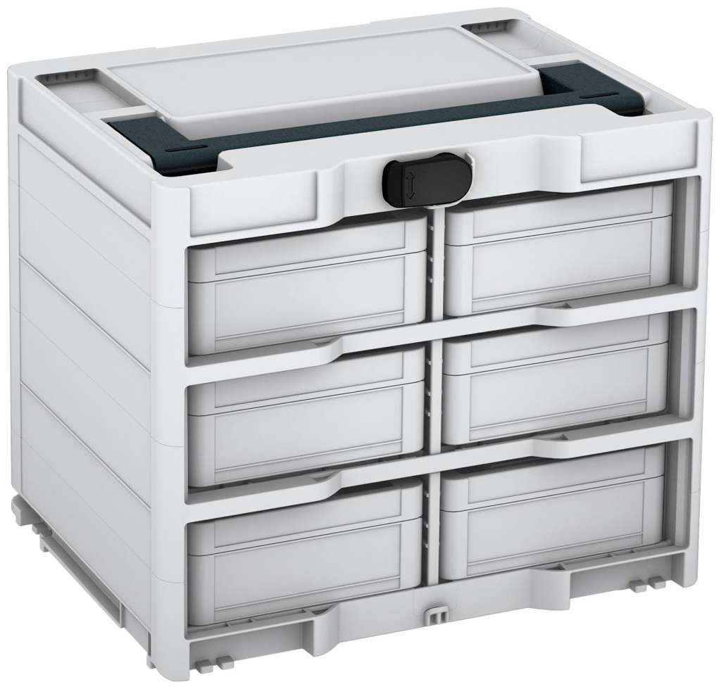 Systainer³ Rack/6 M 337, Light Grey with Anthracite lid handle and Black catches