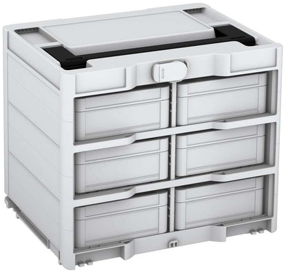 Systainer³ Rack/6 M 337, Light Grey with Black lid handle