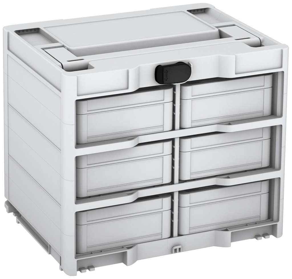 Systainer³ Rack/6 M 337, Light Grey with Black catches