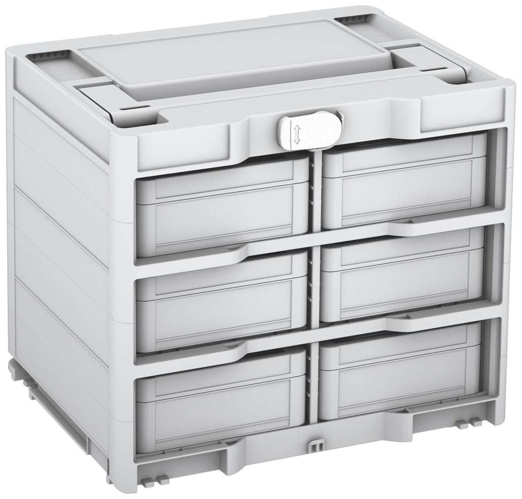 Systainer³ Rack/6 M 337, Light Grey with White catches