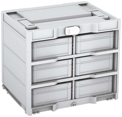 Systainer³ Rack/6 M 337, Light Grey with White catches