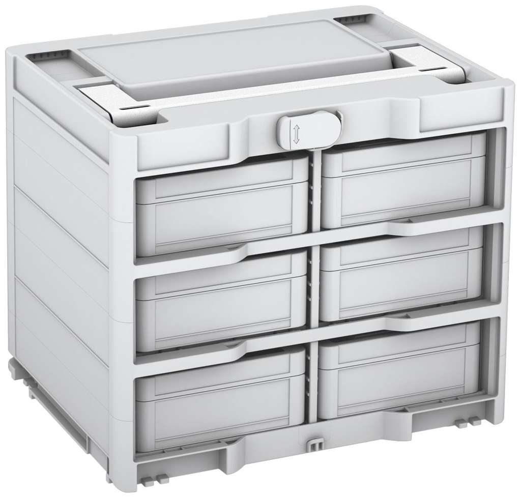 Systainer³ Rack/6 M 337, Light Grey with White lid handle