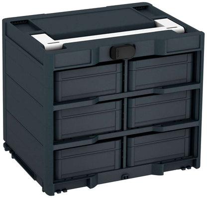 Systainer³ Rack/6 M 337, Anthracite with White lid handle and Black catches