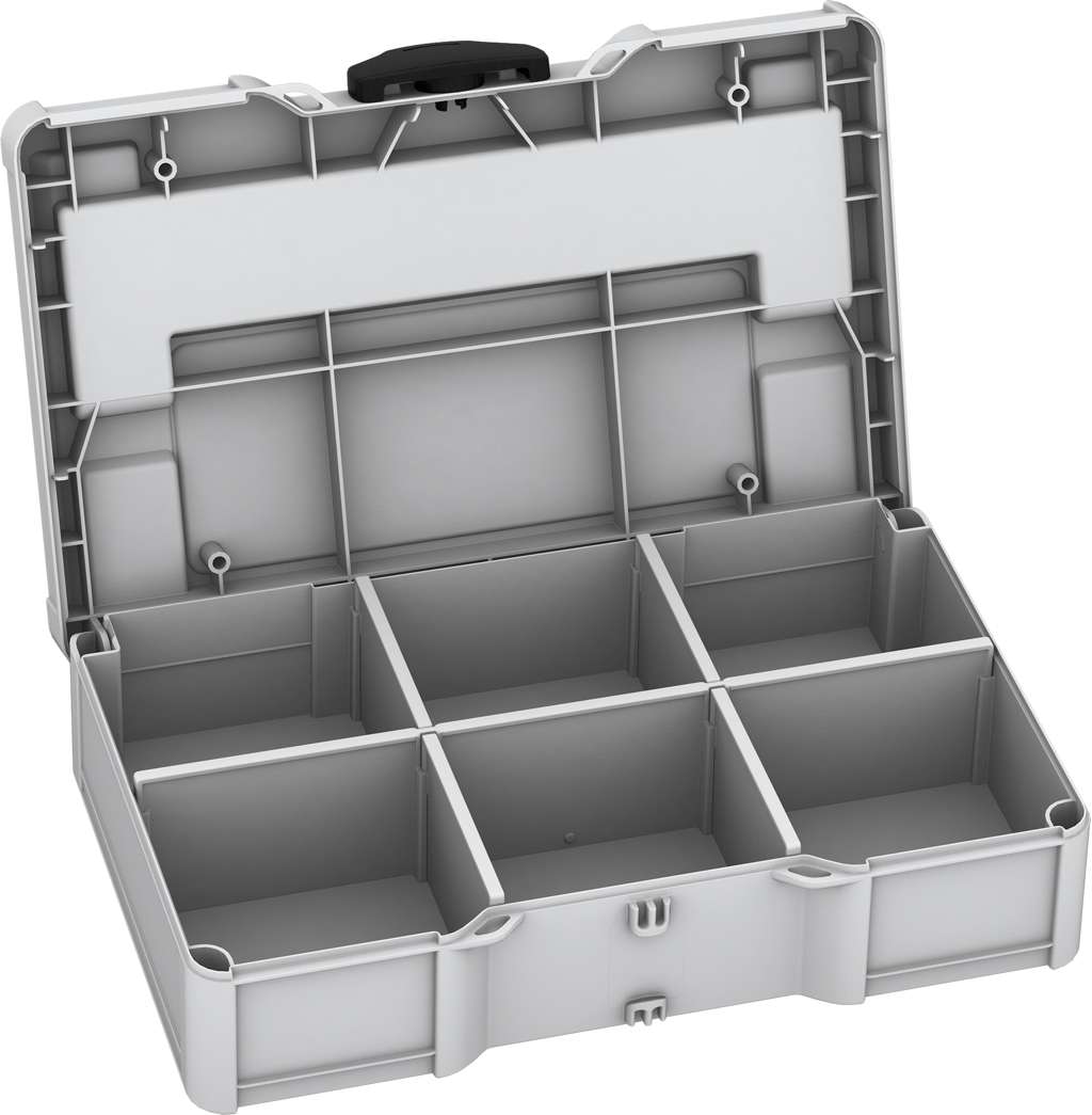 Systainer³ S 76 with Dividers, Light Grey with Black catches