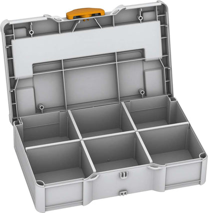Systainer³ S 76 with Dividers, Light Grey with Daffodil Yellow catches