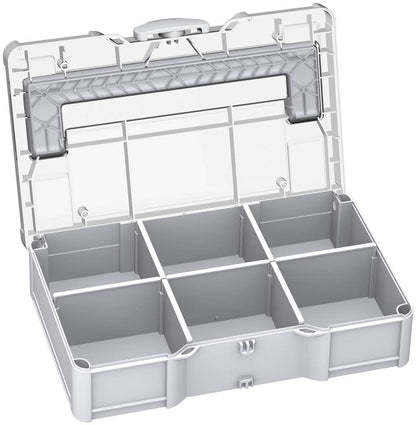 Systainer³ S 76 Transparent Lid with Dividers, Light Grey with Transparent lid