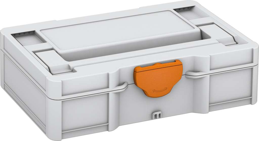 Systainer³ S 76, Light Grey with Deep Orange catches