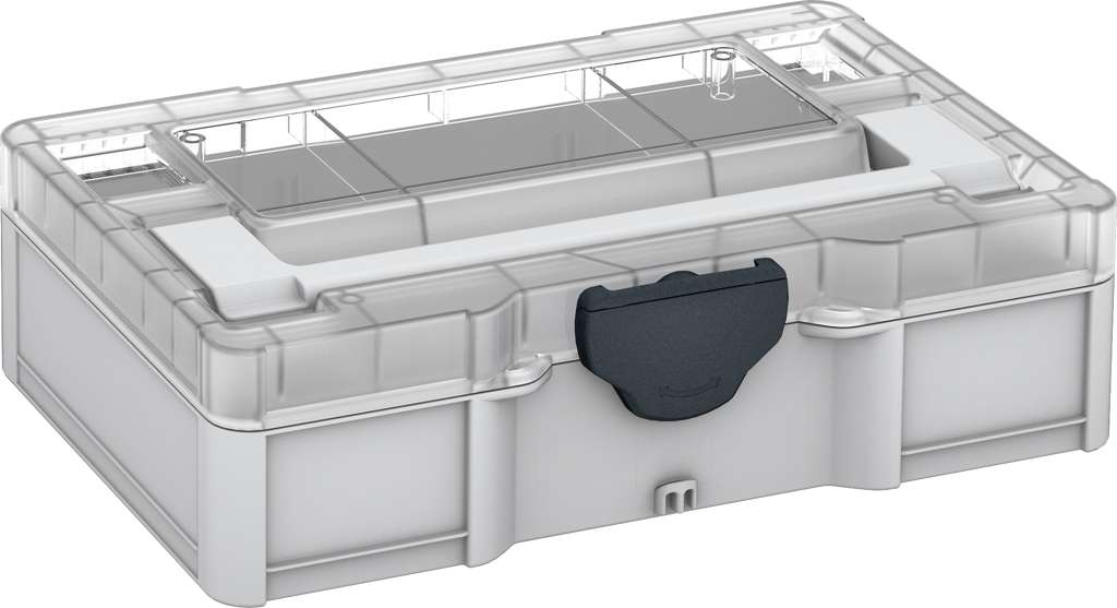 Systainer³ S 76 Transparent Lid, Light Grey with Transparent lid and Anthracite catches
