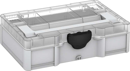 Systainer³ S 76 Transparent Lid, Light Grey with Transparent lid and Black catches