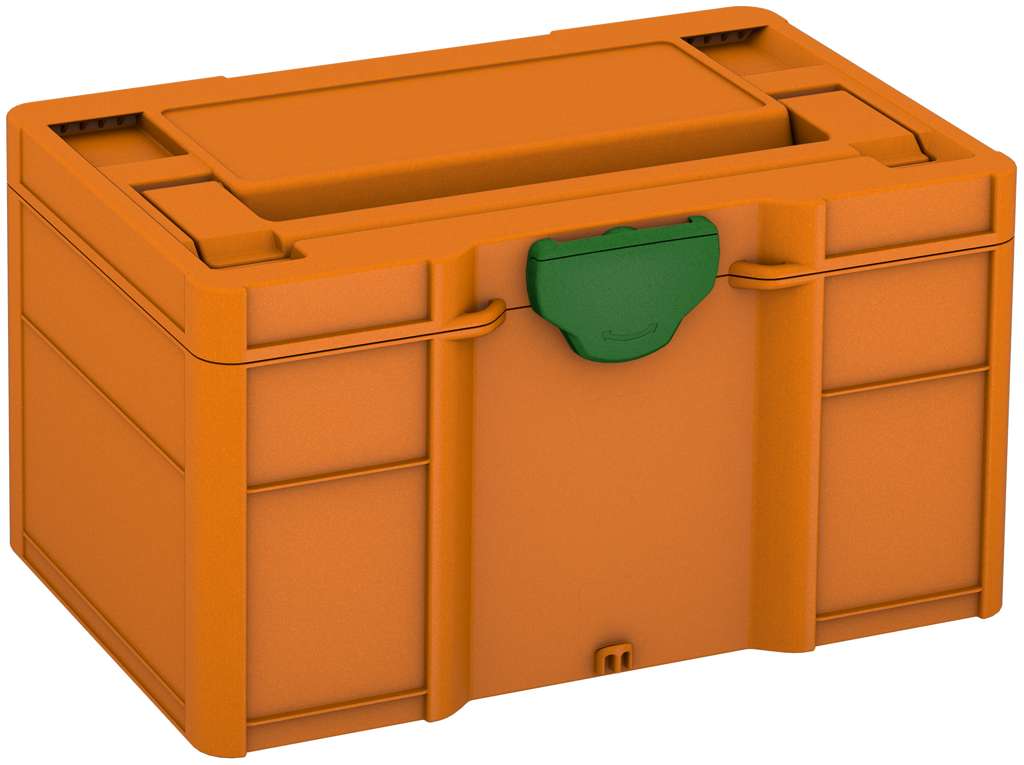 Systainer³ S 147, Deep Orange with Emerald Green catches