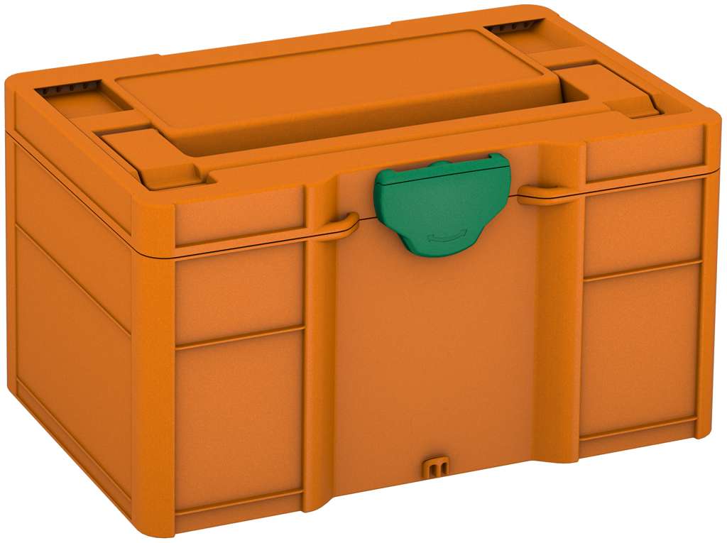 Systainer³ S 147, Deep Orange with Signal Green catches