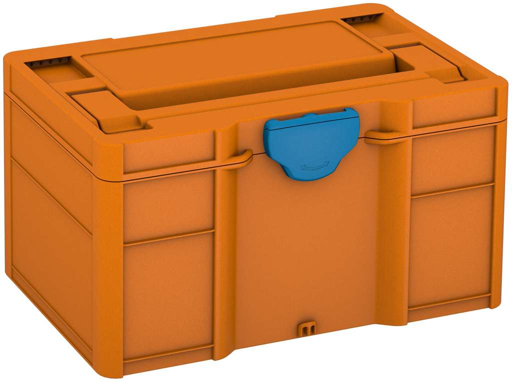 Systainer³ S 147, Deep Orange with Sky Blue catches