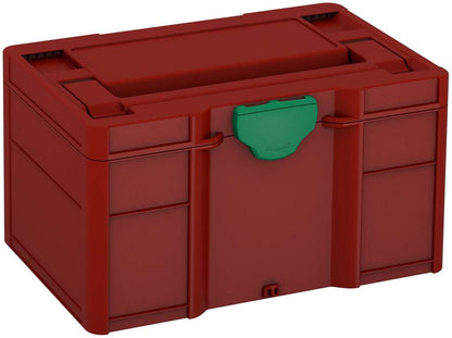 Systainer³ S 147, Carmine Red with Signal Green catches