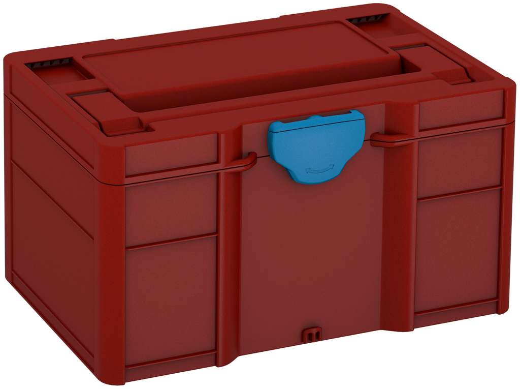 Systainer³ S 147, Carmine Red with Sky Blue catches