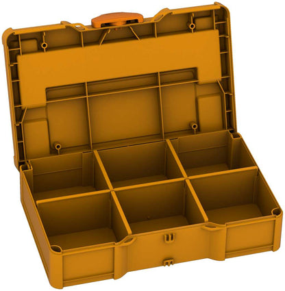 Systainer³ S 76 with Dividers, Daffodil Yellow with Deep Orange catches