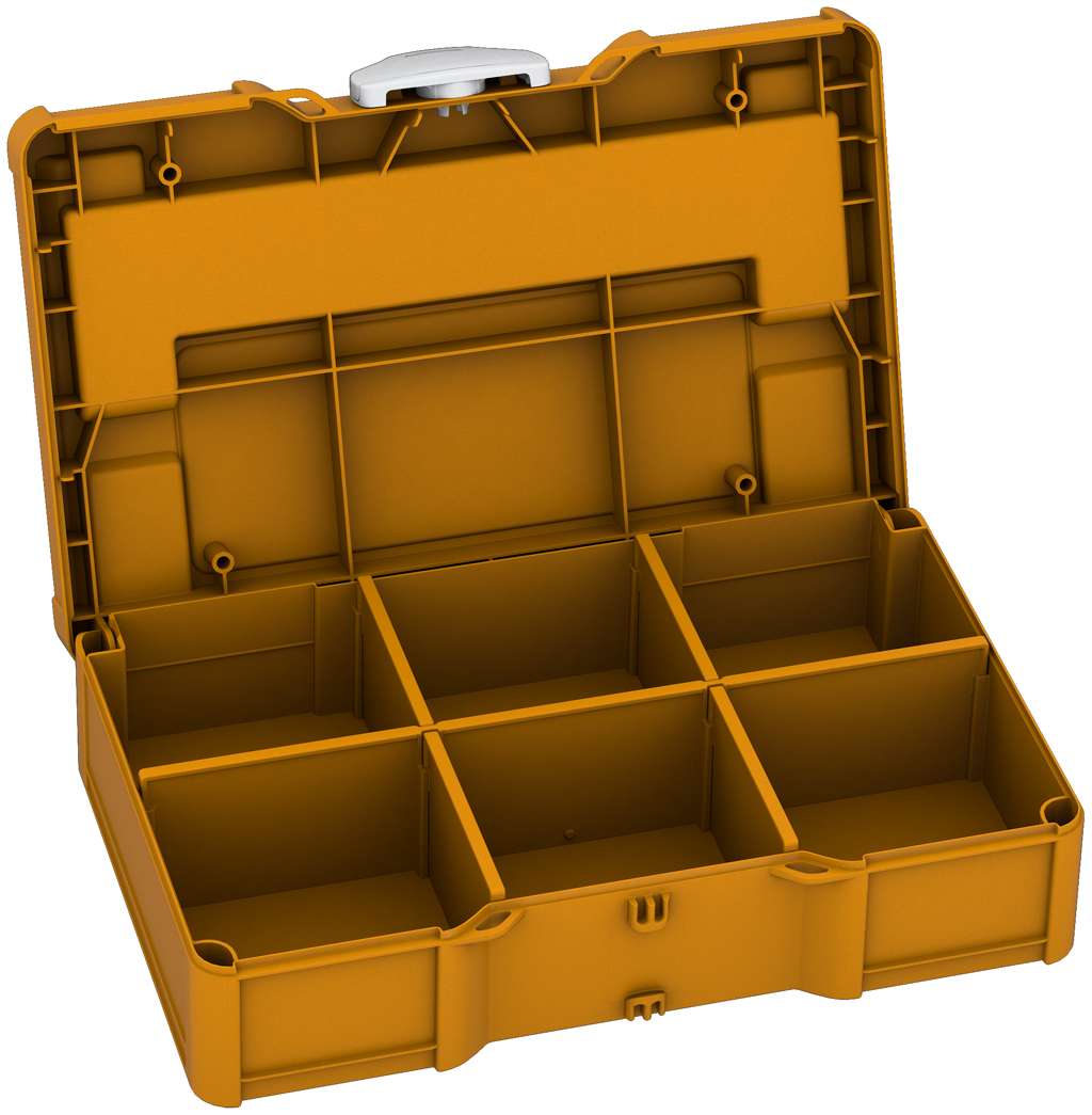 Systainer³ S 76 with Dividers, Daffodil Yellow with Light Grey catches
