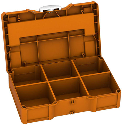 Systainer³ S 76 with Dividers, Deep Orange with White catches