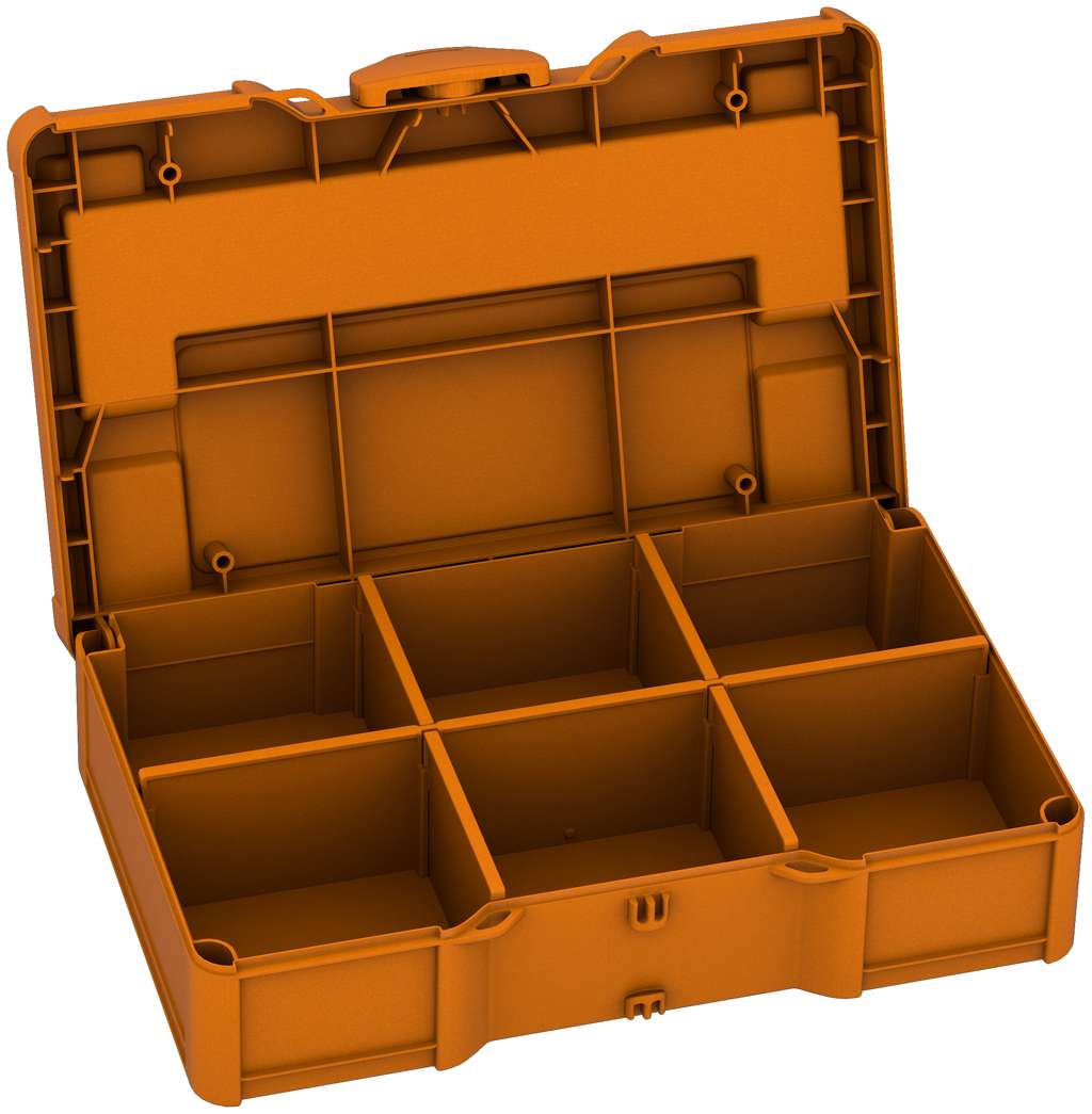 Systainer³ S 76 with Dividers in Deep Orange