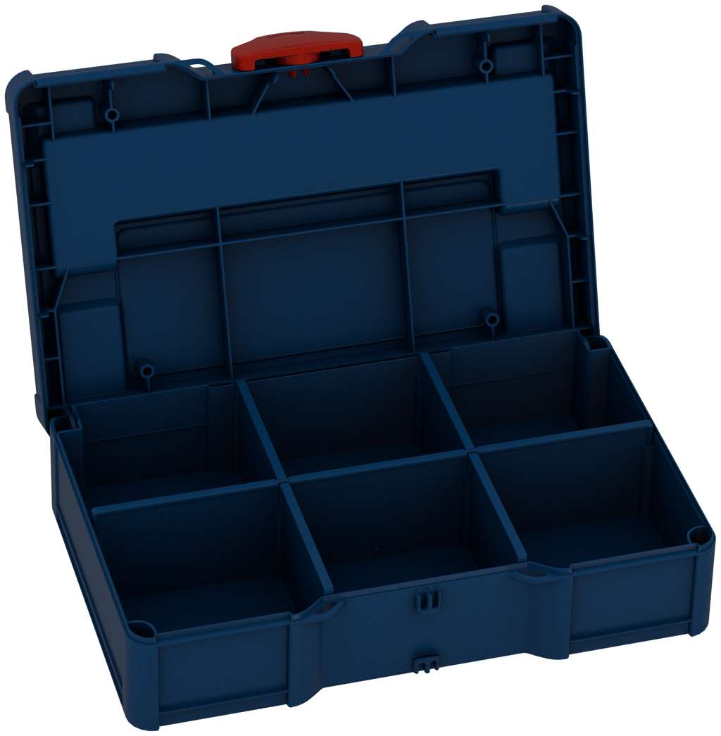 Systainer³ S 76 with Dividers, Sapphire Blue with Carmine Red catches