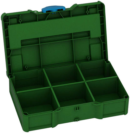 Systainer³ S 76 with Dividers, Emerald Green with Sky Blue catches
