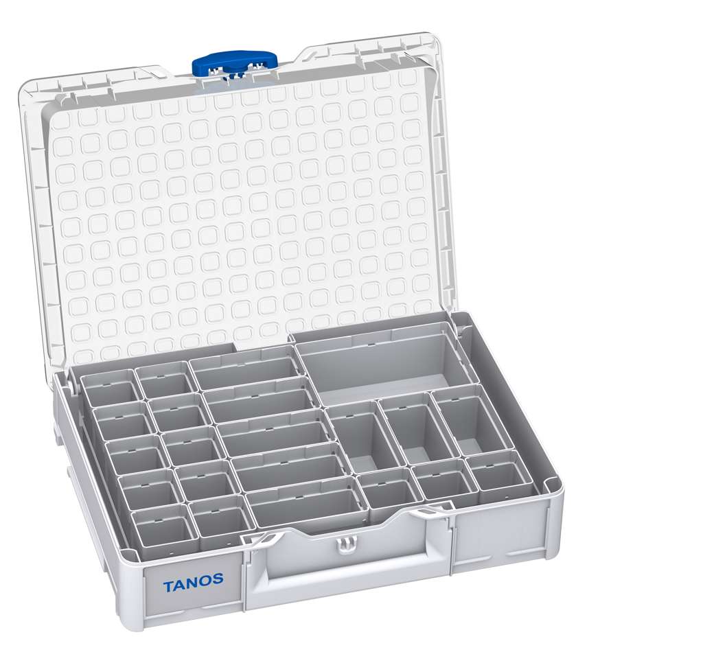 Systainer³ Organizer M 89 with 22 Insert Boxes, Light Grey with Transparent lid