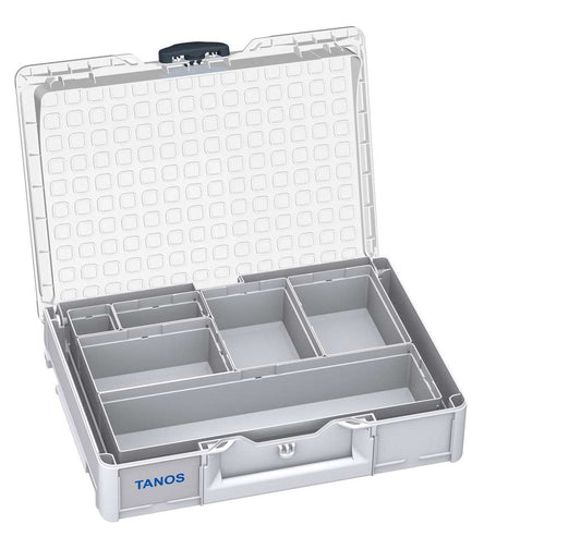 Systainer³ Organizer M 89 with 6 Insert Boxes, Light Grey with Transparent lid and Anthracite catches