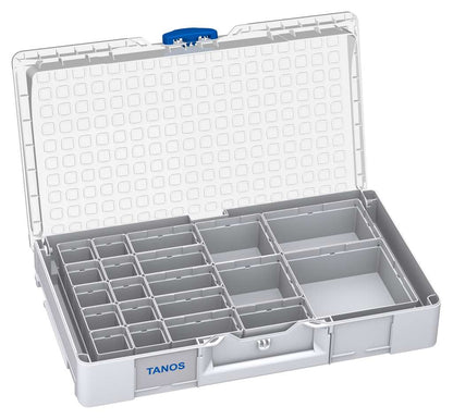 Systainer³ Organizer L 89 with 20 Insert Boxes, Light Grey with Transparent lid