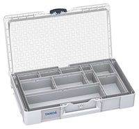 Systainer³ Organizer L 89 with 10 Insert Boxes, Light Grey with Transparent lid and Anthracite catches
