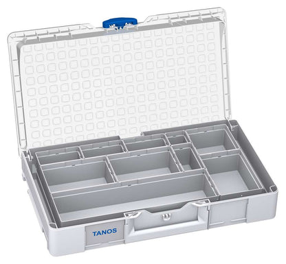 Systainer³ Organizer L 89 with 10 Insert Boxes, Light Grey with Transparent lid