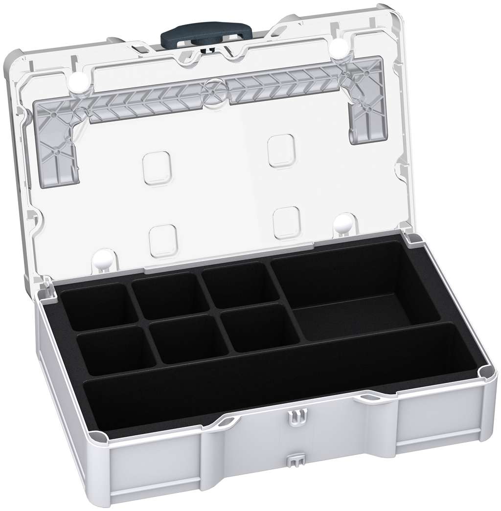 Universal-Systainer³ S 76 Transparent Lid, Light Grey with Transparent lid and Anthracite catches