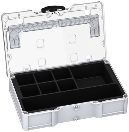 Universal-Systainer³ S 76 Transparent Lid, Light Grey with Transparent lid and Black catches