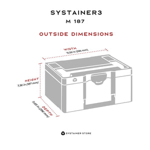 Systainer3 Lid Compartment M 187, Anthracite
